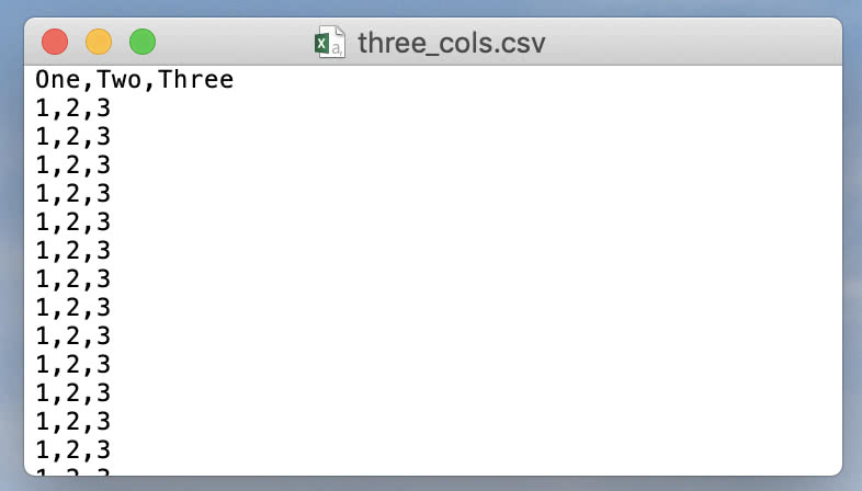 Read csv